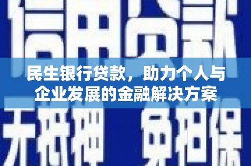 汉阳民生银行贷款，助力个人与企业发展的金融解决方案