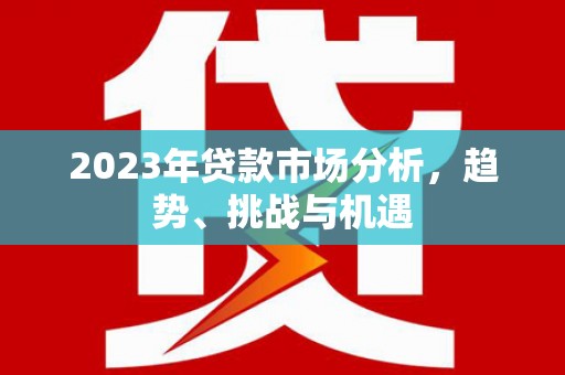 汉阳2023年贷款市场分析，趋势、挑战与机遇