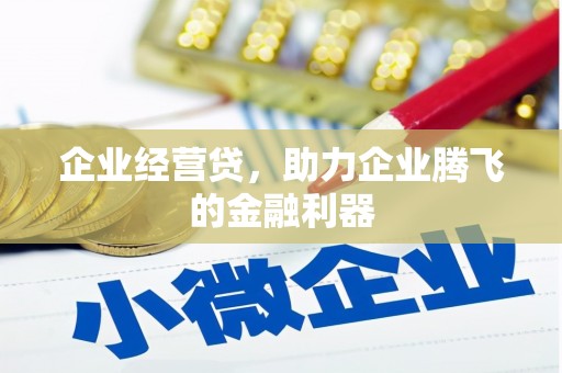 汉阳企业经营贷，助力企业腾飞的金融利器