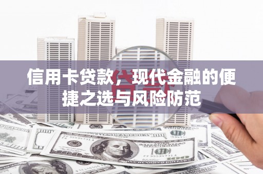 汉阳信用卡贷款，现代金融的便捷之选与风险防范