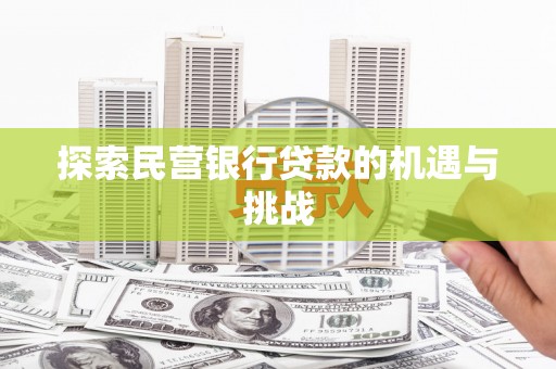 汉阳探索民营银行贷款的机遇与挑战