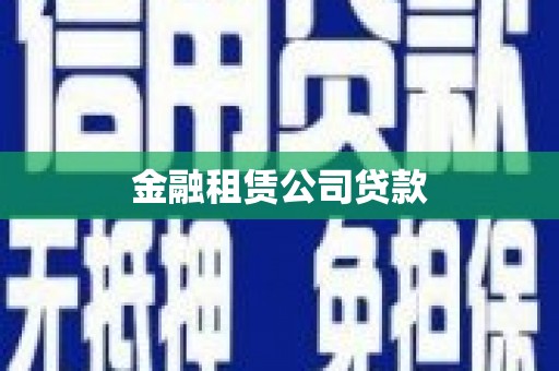 汉阳金融租赁公司贷款