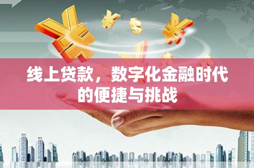 汉阳线上贷款，数字化金融时代的便捷与挑战