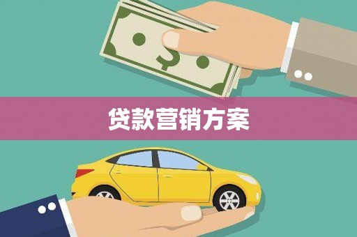 汉阳贷款营销方案