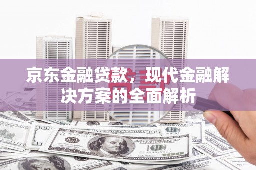 汉阳京东金融贷款，现代金融解决方案的全面解析