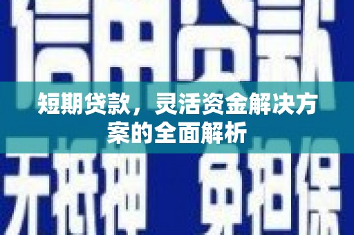 汉阳短期贷款，灵活资金解决方案的全面解析