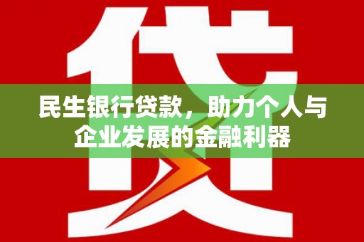 汉阳民生银行贷款，助力个人与企业发展的金融利器