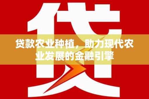 汉阳贷款农业种植，助力现代农业发展的金融引擎