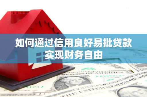 汉阳如何通过信用良好易批贷款实现财务自由