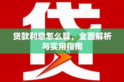 汉阳贷款利息怎么算，全面解析与实用指南