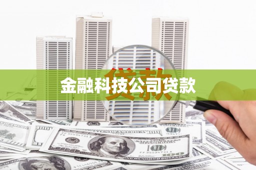 汉阳金融科技公司贷款