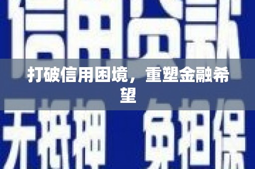 汉阳打破信用困境，重塑金融希望