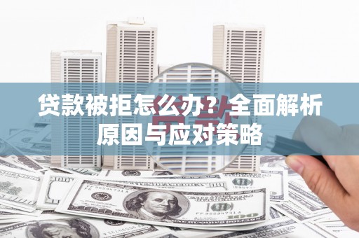 汉阳贷款被拒怎么办？全面解析原因与应对策略